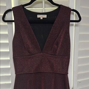 Opening Ceremony Shimmer Burgundy Dress